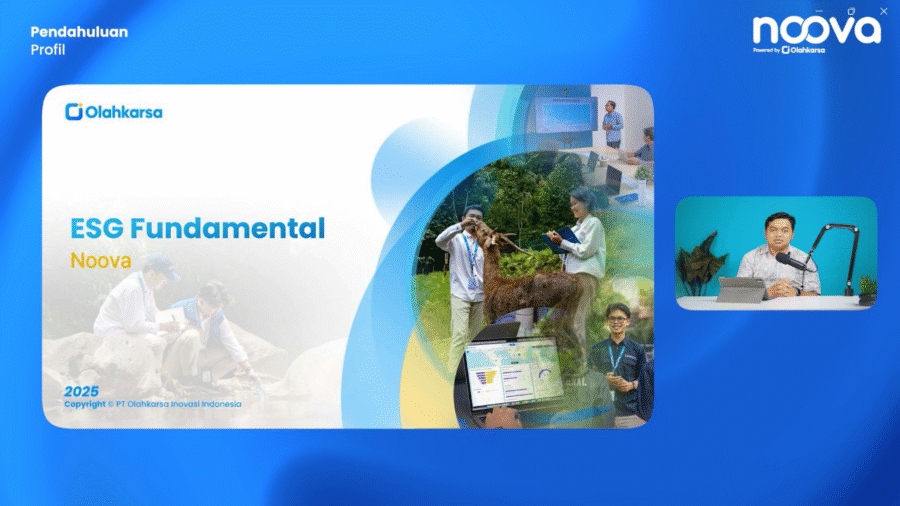 Corporate Sustainability School (CSS) hadir untuk menjawab kebutuhan tersebut melalui pendekatan edukatif dan aplikatif. Inisiatif ini membantu organisasi memahami, mengimplementasikan, dan mengukur keberhasilan strategi keberlanjutan mereka secara komprehensif with 1. NOOVA – Sustainability Digital Learning.